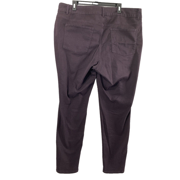 Maurices High Rise Jeans Womens Size 22W Deep Purple Stretch Skinny Casual - Picture 2 of 11